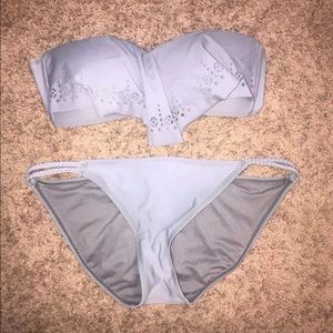 Grey Strapless Bikini